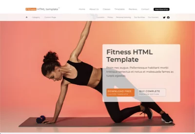 Fitness Template Example